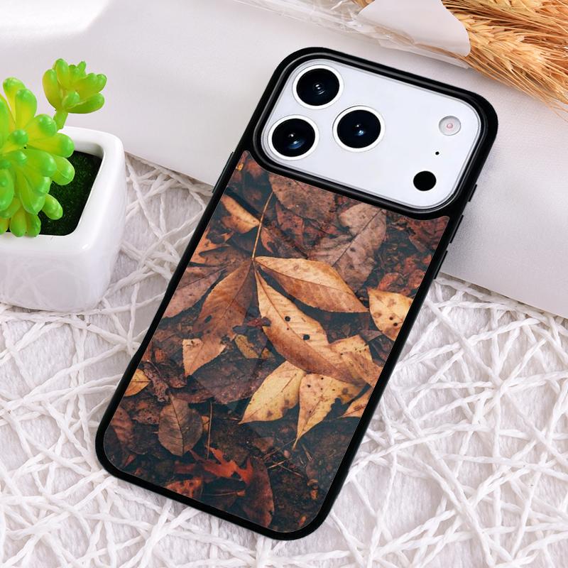 Autumn Spring Season Leaves Phone Case for iPhone 17 Air 16 15 11 12 14 13 Pro Max Shockproof Cover