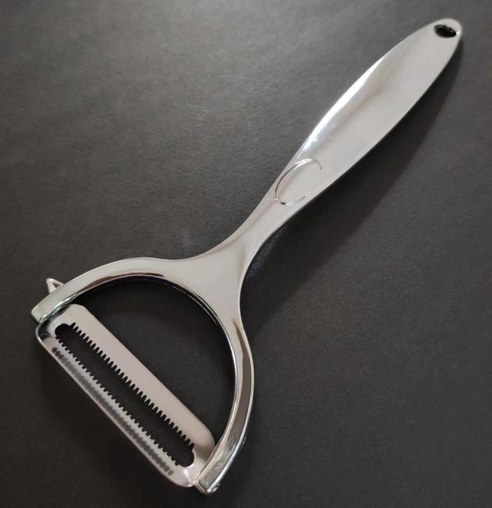 German Stainless Steel Multifunctional Peeler for Potatoes, Apples, Fruits, and Melons