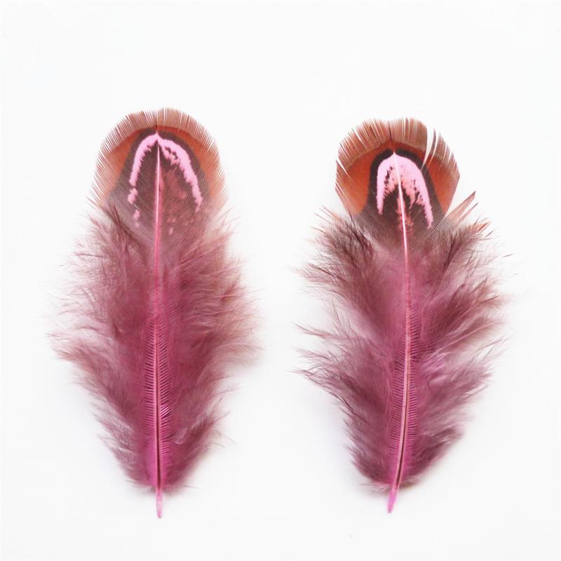 20PCS Natural Colorful Small Ringneck Pheasant Feathers for Crafts 3-7cm Earrings Jewelry Creation Carnaval Assesoires Plumes