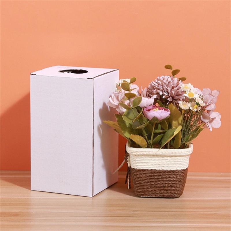 Tabletop Artificial Flower Decorations Simulation Potted Plant Ornaments