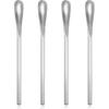 4 PCS Coffee Stirrers Reble, 5 Inch Stainless Steel Coffee Stirrers Metal Stir Sticks, Espresso Spoon for Professional Barista Bar Tea