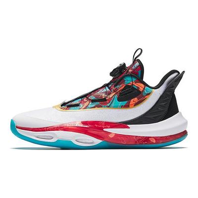 Kids Elite Basketball Shoes Men Sneaker White Black Vibrant-Red 312511116-1
