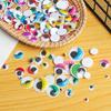 100Pcs/Bag 7/8/10/12/15/18/20MM Colorful Round Wiggling Moving Eyes Plush Panda Eye 3D Dolls Accessories DIY Dolls Materials