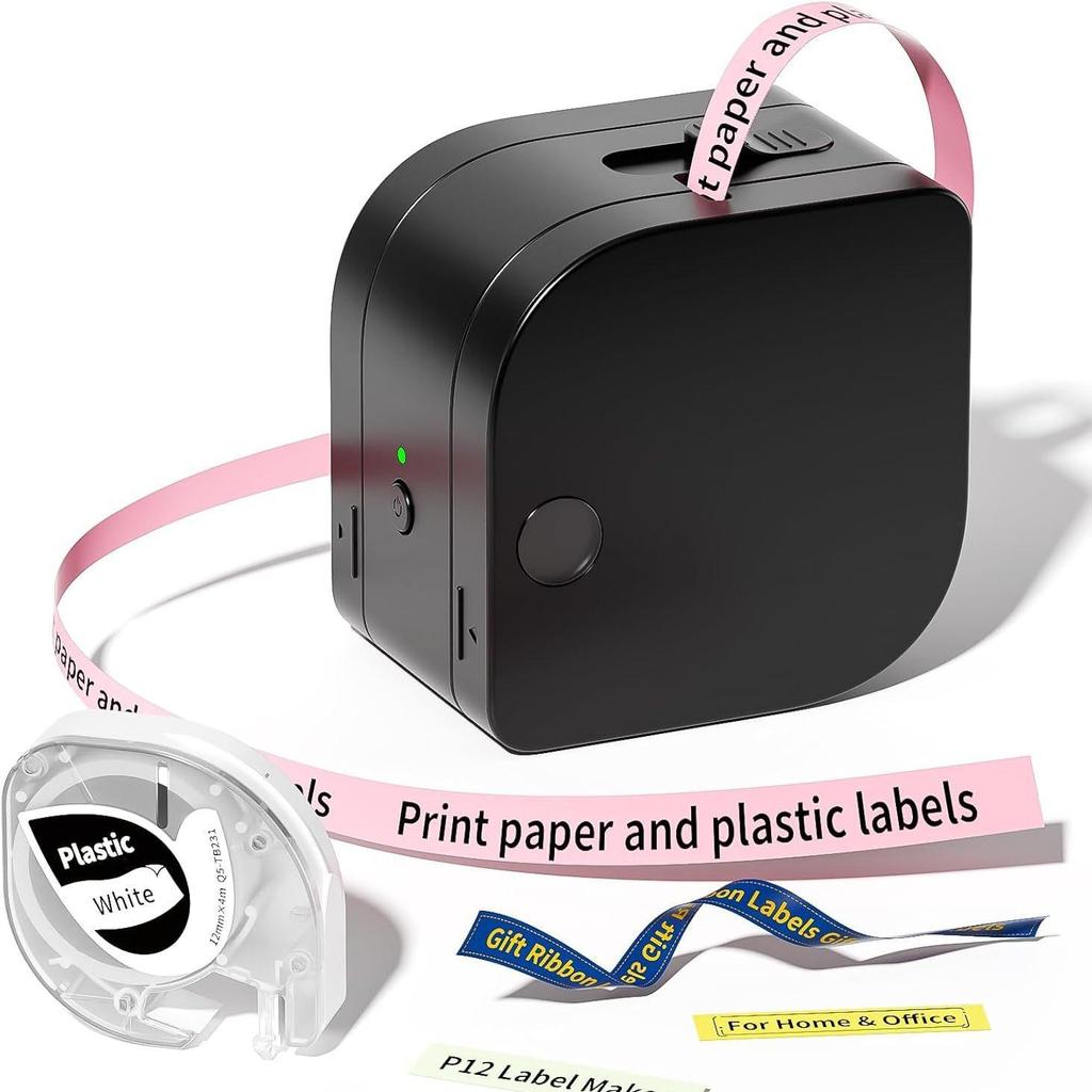 Phomemo P12 PRO Bluetooth Mini Thermal Label Printer with Inkless Lithium Battery