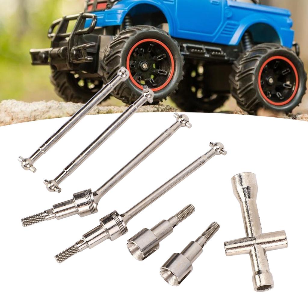 Front and Rear Drive Axle Set Metal Drive Shaft Replacement for 16101PRO 16102 16103 16201 Brushless