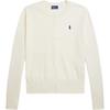 Polo Ralph Lauren Round Neck Cotton Cardigan Sweater Women sweater Natural 211971871-003