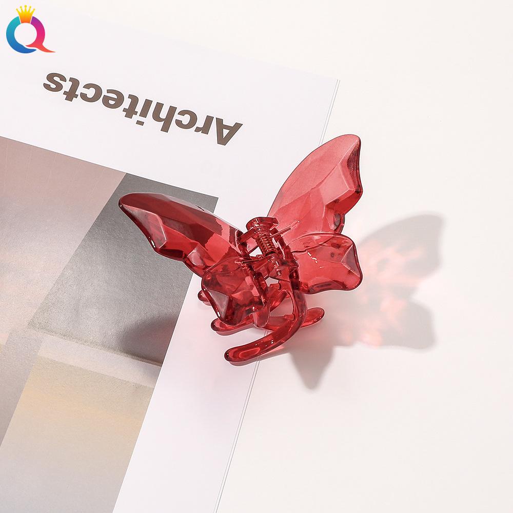 8 Style Transparent Mini Hair Pins Claw Crab Girls Women Barrette Acrylic Butterfly Hair Clips Korean Hair Accessories