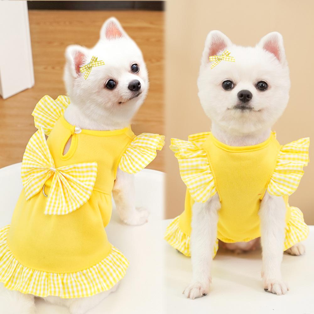 Hot-selling Autumn and Winter Pet Dog Dog Cat Clothes New Dog Supplies Cat Sweater Velvet Can Lead Medium and Large Dogs
