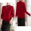 Women's Fleece Sweater Thick Loose Fake Two-Piece Knitted Pullover Sweater Rhinestone Soft Warm Flocked Knit Top Autumn Winter