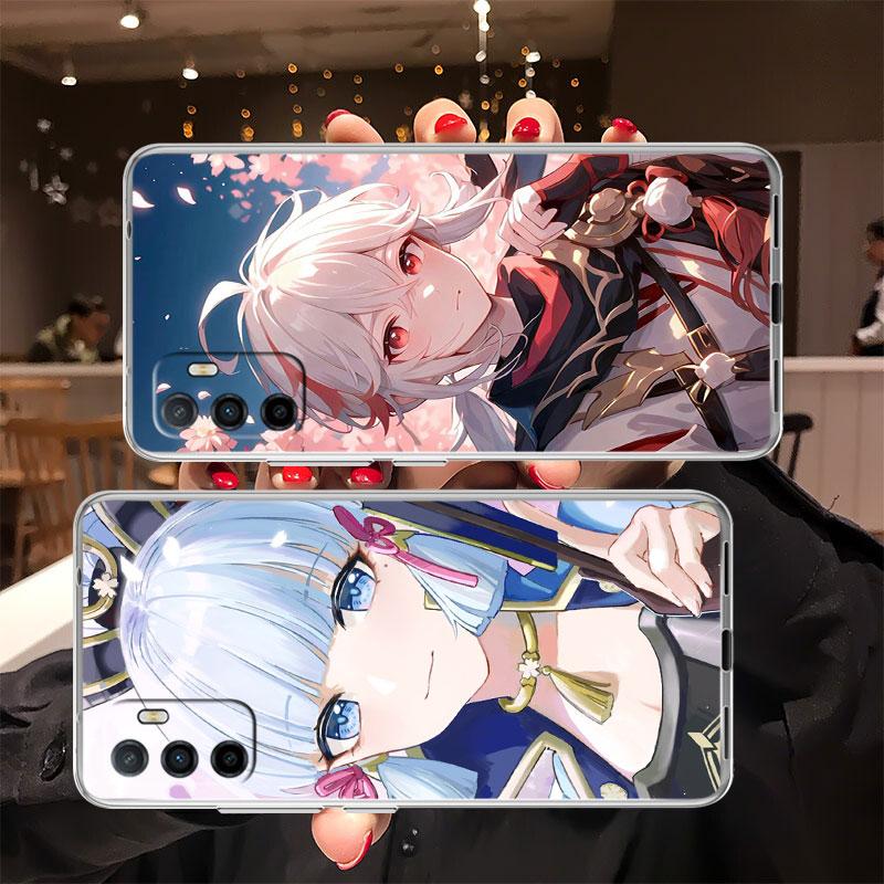 Genshin Impact Transparent Phone Case for Motorola Moto Edge 20 30 40 50 S30 Fusion Ultra Pro Neo Lite + G200 G23