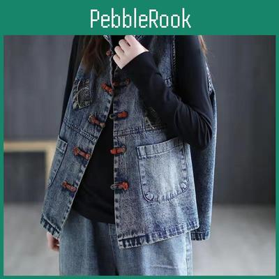 Vesta Cowboy Retro Plus pentru Femei Mărime Vestă Casual Tendință Vestă Allmatch Jachete Denim Paltoane