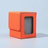PU Card Storage Box with Window Magnetic Closure Stain Resistant Deck Case Moisture Proof Lid for Trading Card Collection