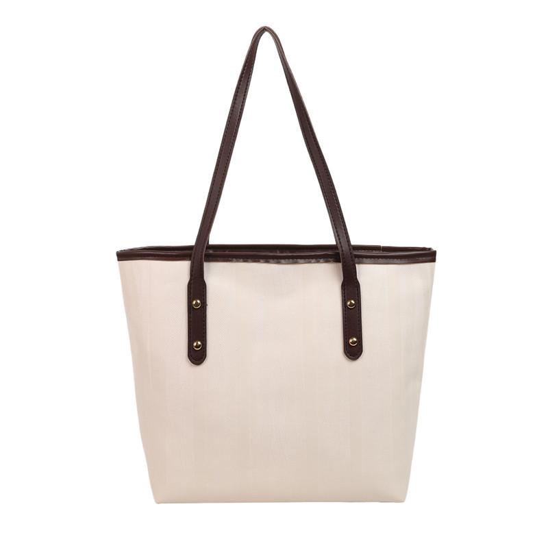 Chic Oversized Color Block Handheld Tote Bag For Women Perfect For Everyday Use