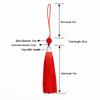 8cm Beaded Ice Silk Tassel Pendant for Hats & Bookmarks - Fine Thread Design, Free Shipping