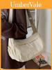 Nylon Shoulder Bag For Women Lightweight Casual Crossbody Purse With Inner Pockets