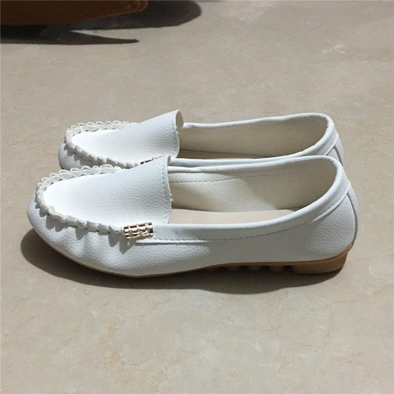 Women's Metal Decor Loafers Casual Slip On Flat Shoes Women's Lightweight Comfortable Shoes