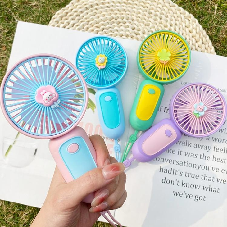 USB Mini Strong Wind Handheld Fan USB Rechargeable Mini Desktop Air Cooler