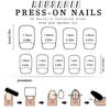 Square Press on Nail 4th of July Fake Nail Independence Day Glues on Nail Patriotic False Nail Full Cover Fake Nail