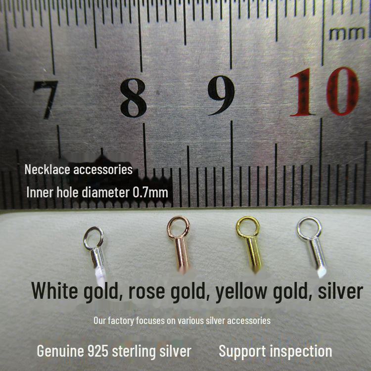 

Браслет-ожерелье из стерлингового серебра 925 пробы с плетеным кожаным шнуром и жемчужными аксессуарами своими руками 0.7mm link tube серебряный