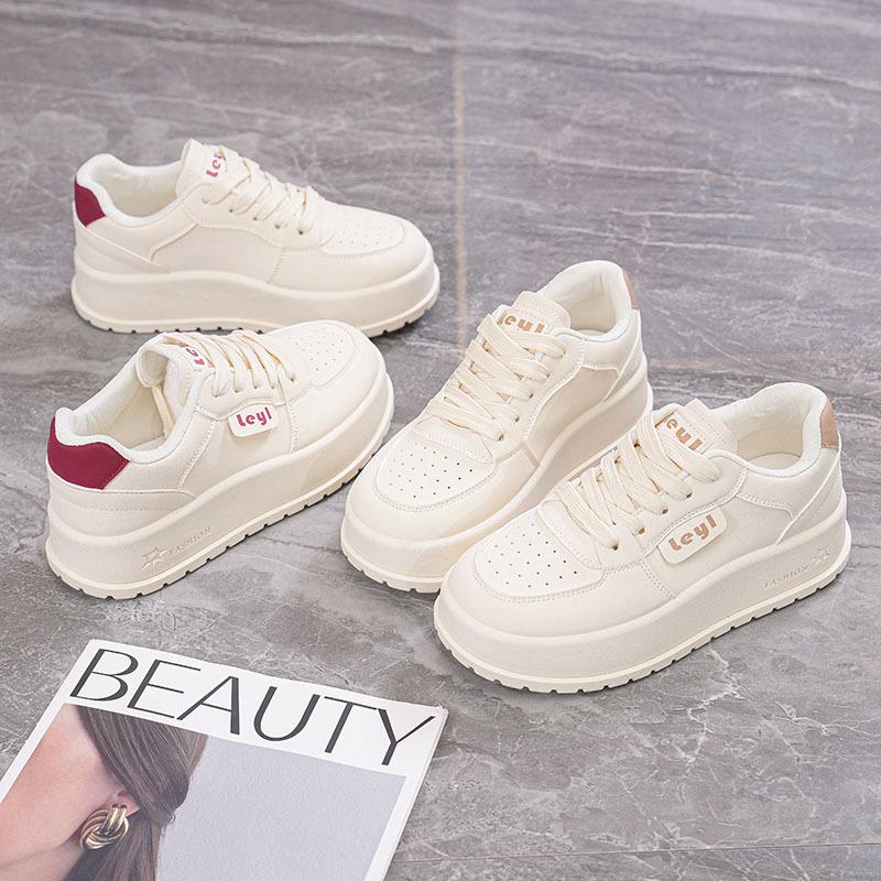 Spring new ins student platform heightening sports board shoes casual street shot MR