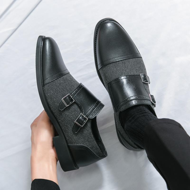 Fashion High quality men's leather casual shoes soft sole comfortable flat bottom loafers versatile commuting shoes men's driving shoes