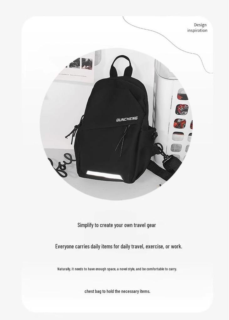 Unisex Lightweight Crossbody Chest Bag for Cycling, Hiking, and Sports