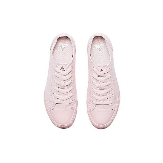 Anta Non-Slip Wear-Resistant Lightweight Low-Top Skate Shoes Women Sneaker Pink 92718901-7