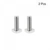 2pcs M8 X 20mm / M8 X 0.79" Square Head Bolt 304 Stainless Steel Fully Thread Machine Screws