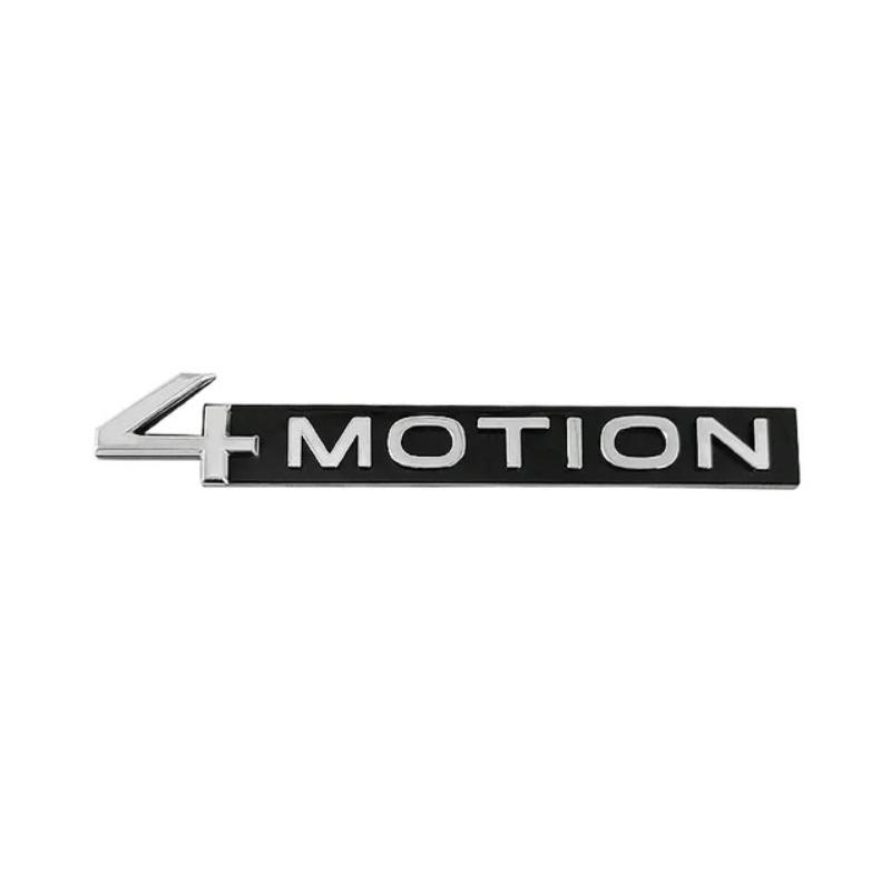 

3D Metal Black 4 Motion Letters Car Rear Trunk Emblem Badge Decal For VW Tayron Golf MK4 5 Tiguan 4motion Sticker Accessories