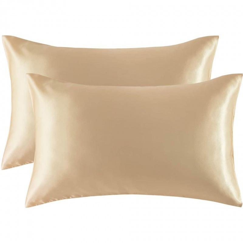 New Satin Cloth Pillow Case Pillow Home Instant Cushion Bedroom Sleeping Pillow Case