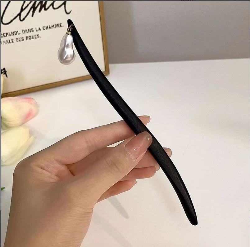 Grampo de Cabelo com Borla de Sândalo de Alta Qualidade para Penteados Updo de Hanfu Cheongsam