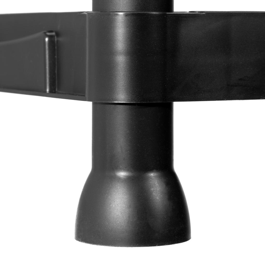 4-Tier Black Garage Storage Shelf For Basement Pantry Garage
