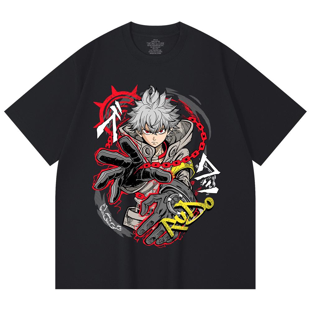 230 Gsm 100% Cotton Gachiakuta V12 Rudo Print Unisex Heavy Cotton T Shirt