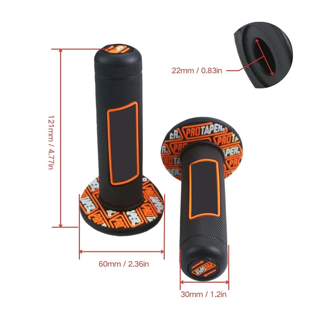 Universal Motorcycle Grips 7/8 22mm 24mm Rubber Gel Anti-slip Wear-resistant Handlebar Protection For Dirt Bike ATV синий