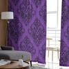 Indoor Tulle Curtains Pattern Texture Purple Girls Bedroom Exquisite Voile Curtain Living Room Kitchen Chiffon Fabric Curtains