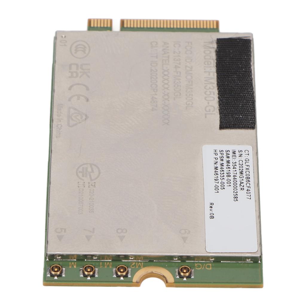 5G LTE Network Card 4.67Gbps Downlink 1.25Gbps Uplink 4x4 MIMO GNSS FM350 GL Network Card for Laptop