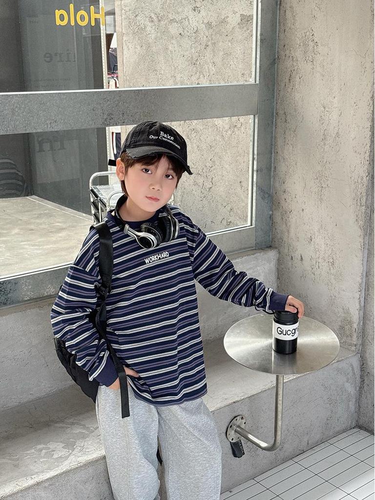 Boys' Cool Spring Sweatpants: Mid-Sized, Soft, Versatile, Loose-Fit, Cuffed Sports Pants