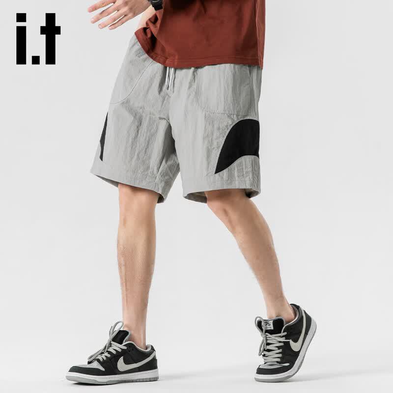 izzue it Men's Quick-Dry Ice Silk Street Casual Shorts