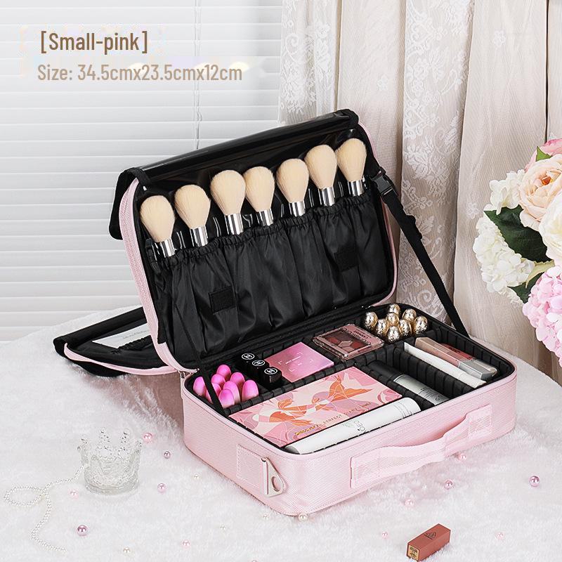Women's Large-Capacity Portable Cosmetic Bag - Professional Makeup Artist Storage and Tattoo Tool Organizer