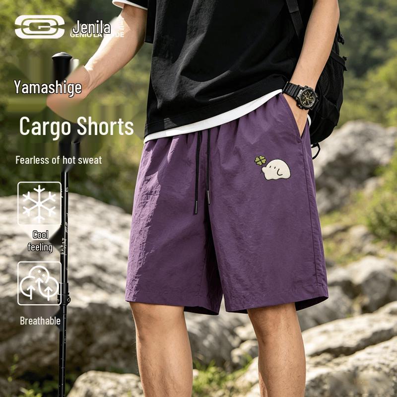 GENIOLAMODE Men s Lightweight Breathable Outdoor Shorts L
