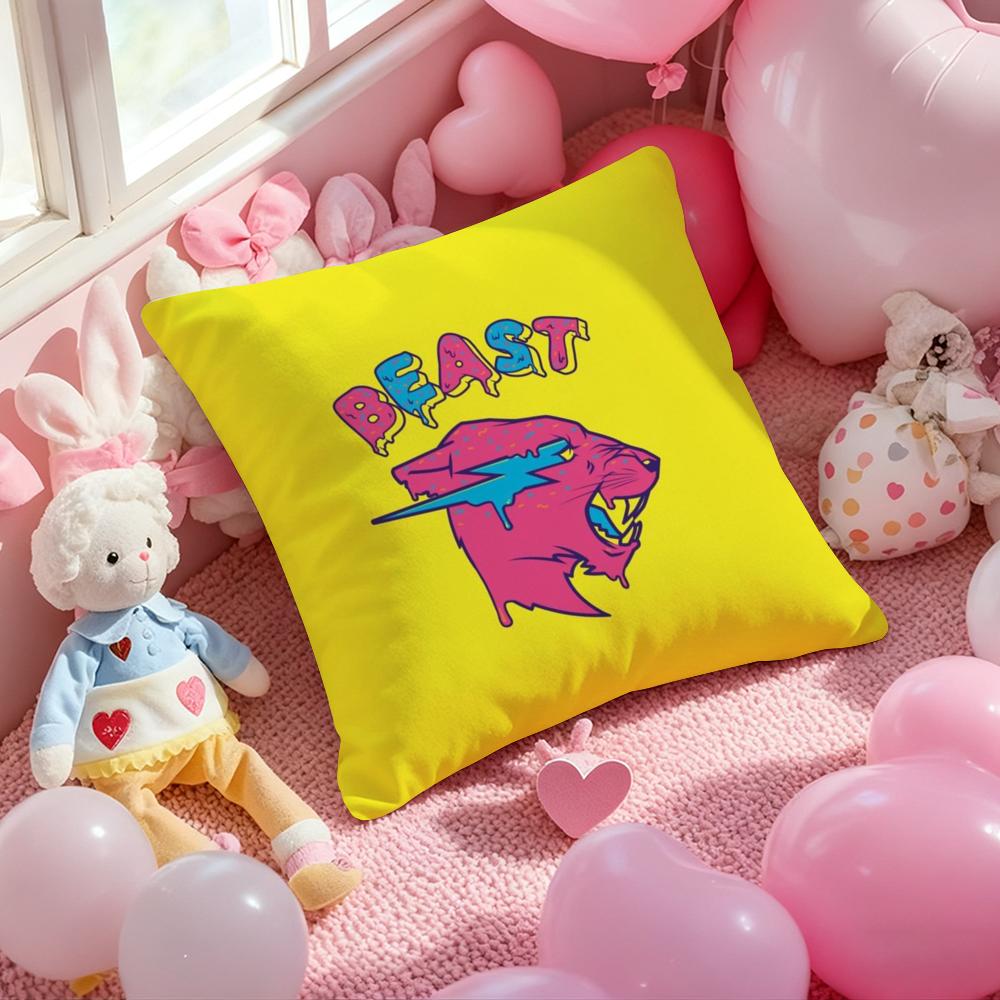 Mr Gaming BeastES Blogger Pillow Case Soft Plush Fabric DoubleSided Printed Cushion Cover Warm Winter Sofa Pillow Case