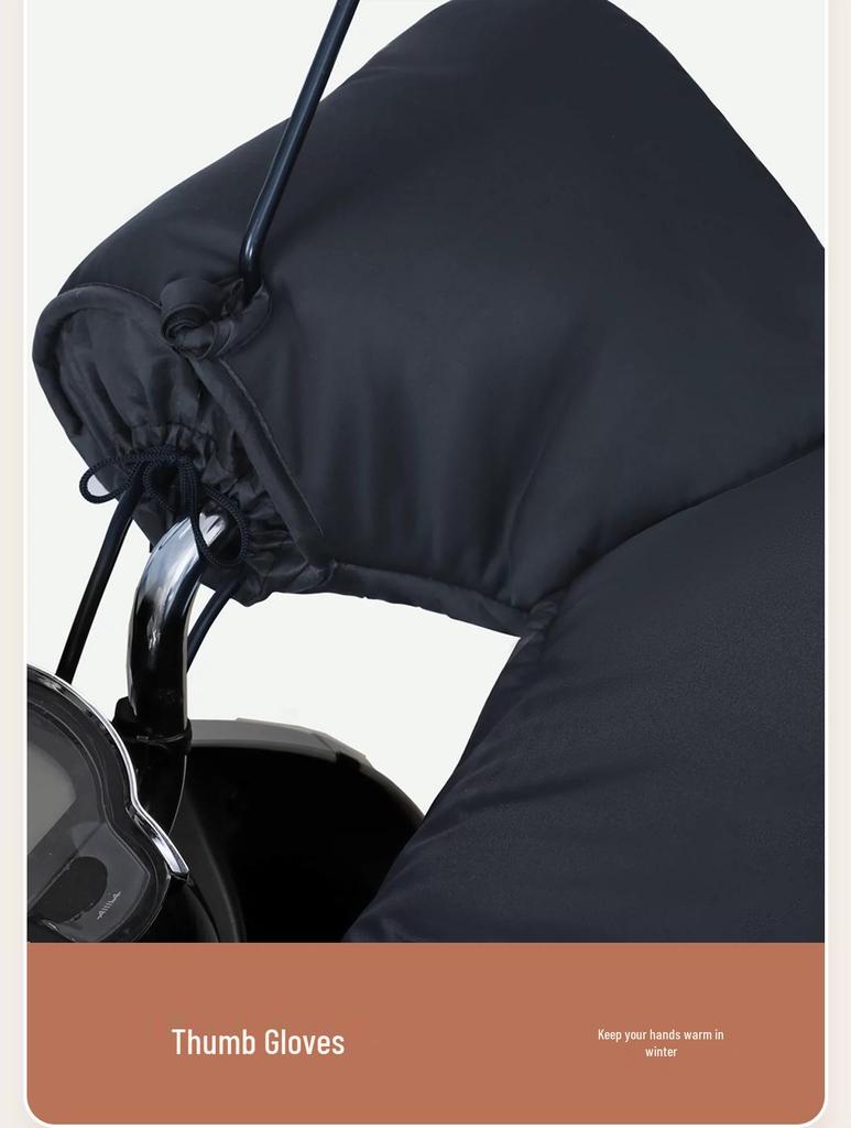 Universell Elfordon Vindruta Vindsäker Vaddering - Fleecefodrad för Vinter och Alla Säsonger