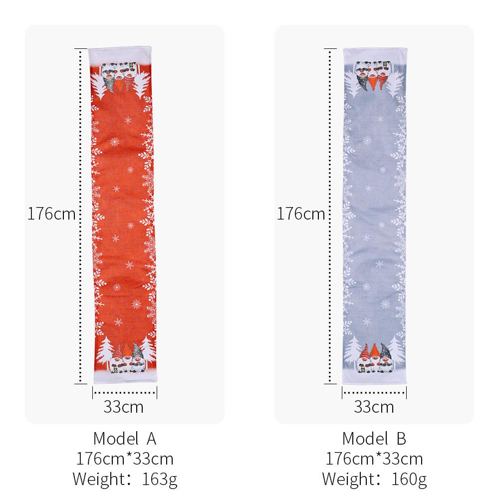 Elegant Holiday Tablecloth Featuring Delightful Snowflakes And Forest Santa Print For Christmas Celebration