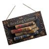 Wood Reading Corner Wall Decoration Sign for Creating Reading Atmospheres in Homes Libraries with Simple Installation