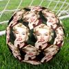 Marilyn Monroe Print Size 5 Soccer Ball, Standard Match Football for Sports Game and Team Practice, Ideal Gift for Soccer Fans