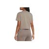 Nike Casual Solid Color Logo Short Sleeve Round Neck T-Shirt Women Tops Olive-Gray DA0324-081