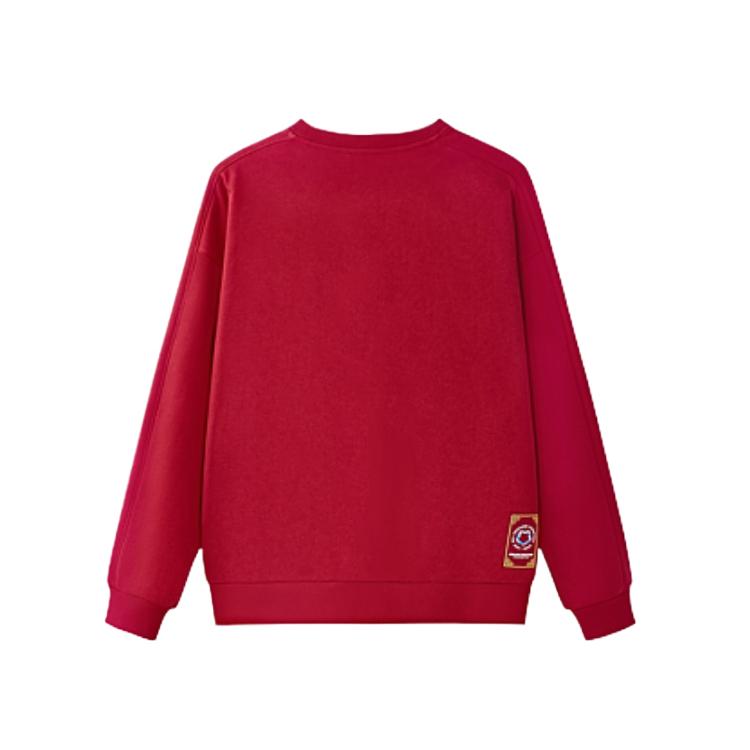 Skechers New Year Series Casual Comfortable Windproof Warm Hoodie Unisex hoodies Pale-Red L125U077-03LC