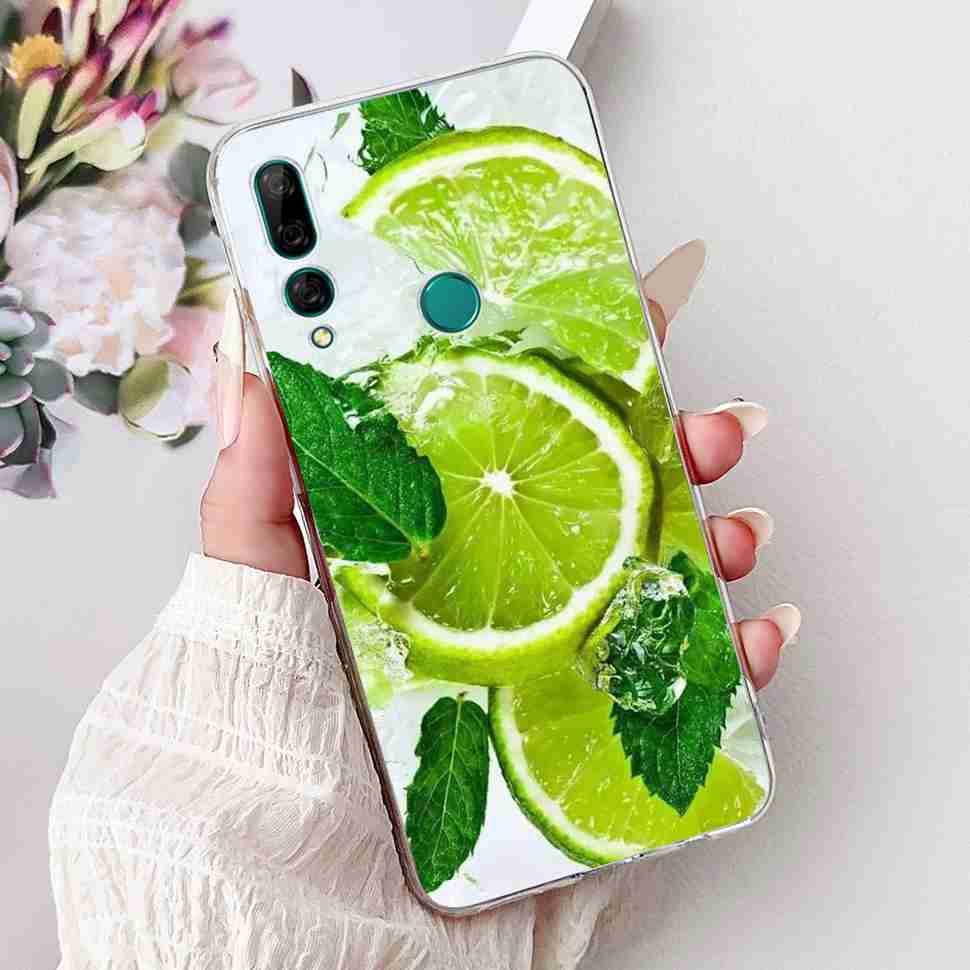For Huawei Y9 Prime 2019 6.59" Case Soft Silicone Fashion Flowers TPU Cover For Huawei y9 Prime 2019 STK-L21 Bumper Shell Coque