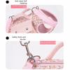 Stylish Pet Traction Backpack Elegant Dogs Going Out Bag Adjustable Cat Carrier Bag  Travel