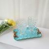 Piece Bow Tray Fruit Dessert Resin Tray Cake Jewelry Storage Tray Party Decoration Tableware Candy Tray Organizer Tools
